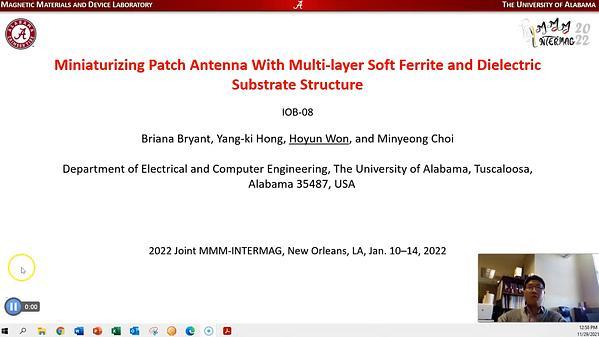 Miniaturizing Patch Antenna with Multi-layer Soft Ferrite and Dielectric Substrate Structure