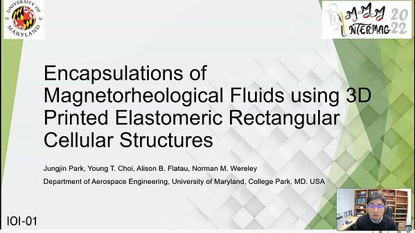 Encapsulations of Magnetorheological Fluids using 3D Printed Elastomeric Rectangular Cellular Structures