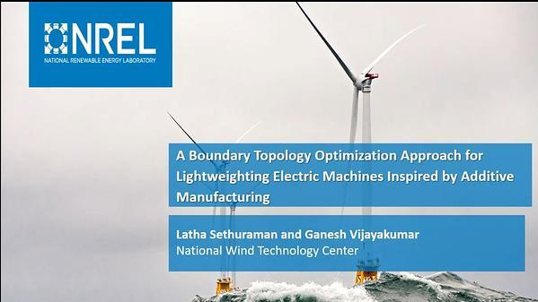 A boundary topology optimization approach for lightweighting electric machines inspired by additive manufacturing