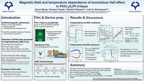 Detection of antiferromagnetic order parameter based on Hall measurements for Pt/Cr2O3/Pt trilayer