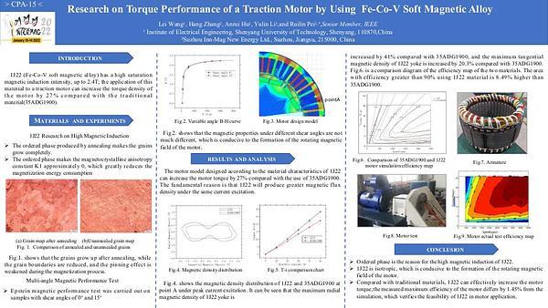 Research and Application of the Fe-Co-V Soft Magnetic Alloy to The High Torque Density Electric Machine