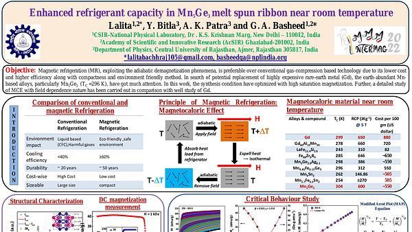 Enhanced refrigerant capacity in Mn5Ge3 melt spun ribbon near room temperature