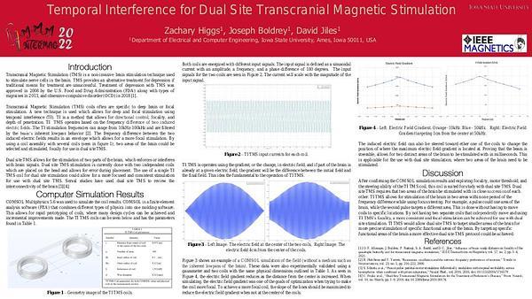 Temporal Interference for Dual Site Transcranial Magnetic Stimulation