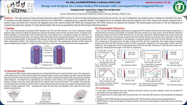 Design and Analysis of a Linear-Rotary PM Actuator with Consequent-Pole Staggered Mover