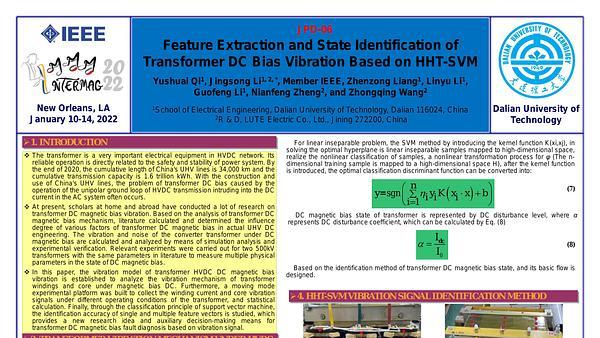 Feature Extraction and State Identification of Transformer DC Bias Vibration Based on HHT-SVM