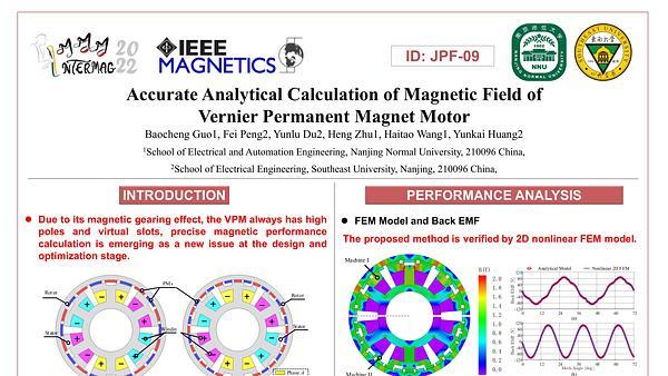 Accurate Analytical Calculation of Magnetic Field of Permanent Magnet Vernier Motor