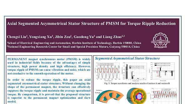 Segmented Asymmetrical Stator of PMSM for Torque Ripple Reduction