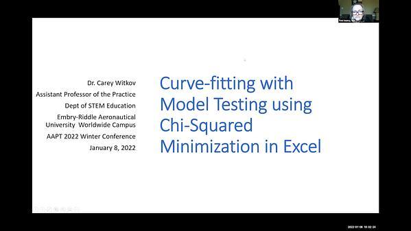 Curve-fitting with Model Testing using Chi-Square Minimization in Excel