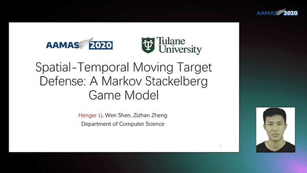 Spatial-Temporal Moving Target Defense: A Markov Stackelberg Game Model