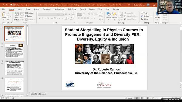 Student Storytelling in Physics Courses to Promote Engagement and Diversity