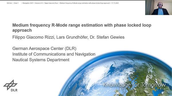 Medium frequency R-Mode range estimation with phase locked loop approach