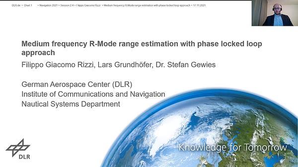 Medium frequency R-Mode range estimation with phase locked loop approach