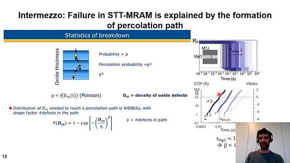 MTJ degradation in SOT-MRAM by self-heating-induced diffusion