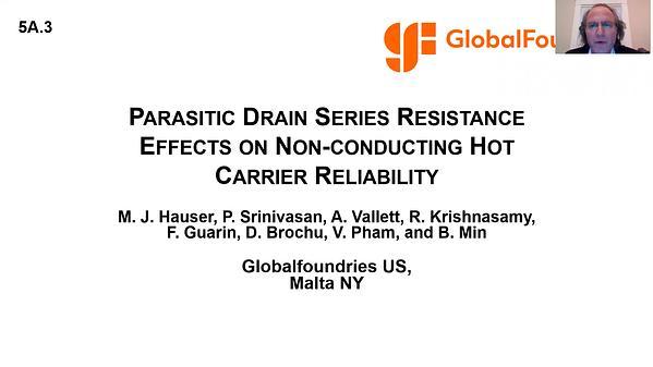 Parasitic Drain Series Resistance Effects on Non-Conducting Hot Carrier Reliability