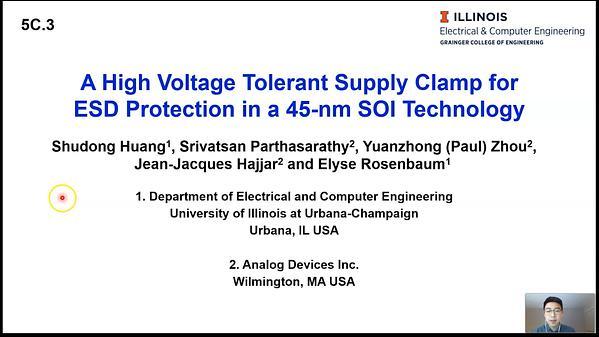 A High Voltage Tolerant Supply Clamp for ESD Protection in a 45-nm SOI Technology