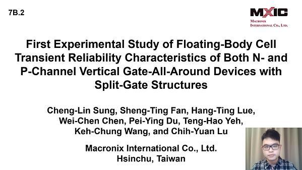 First Experimental Study of Floating-Body Cell Transient Reliability Characteristics of Both N- and P-Channel Vertical Gate-All-Around Devices with Split-Gate Structures