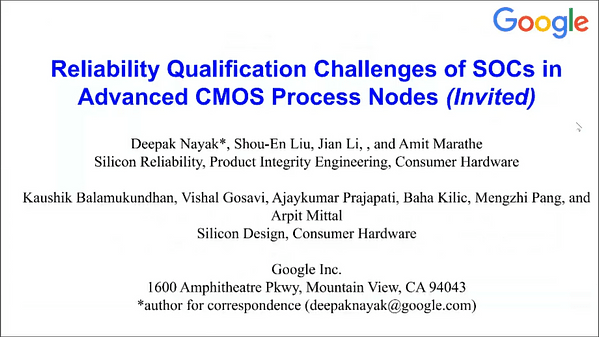 Reliability qualification challenges of SOCs in advanced CMOS process nodes