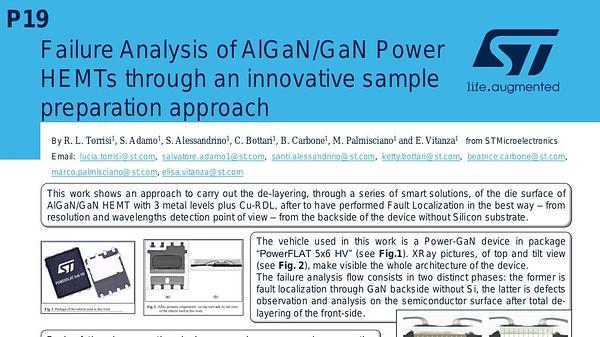 Failure Analysis of AlGaN/GaN Power HEMTs through an innovative sample preparation approach