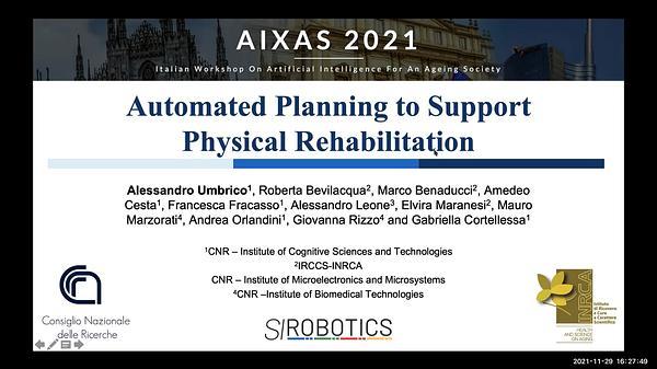 Automated Planning to Support Physical Rehabilitation