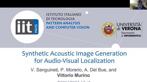 Synthetic Acoustic Image Generation for Audio-Visual Localization