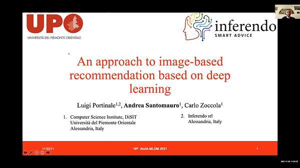 An approach to image-based recommendation based on deep learning
