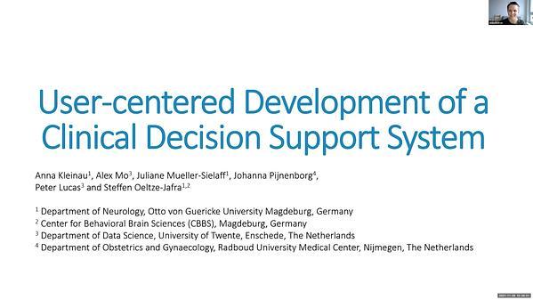 User-centered Development of a Clinical Decision Support System