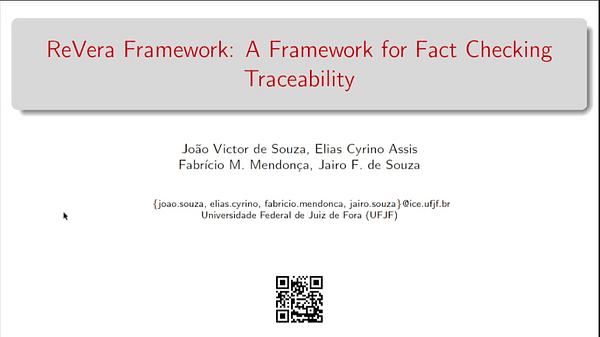 ReVera Framework: A Framework for Fact Checking Traceability