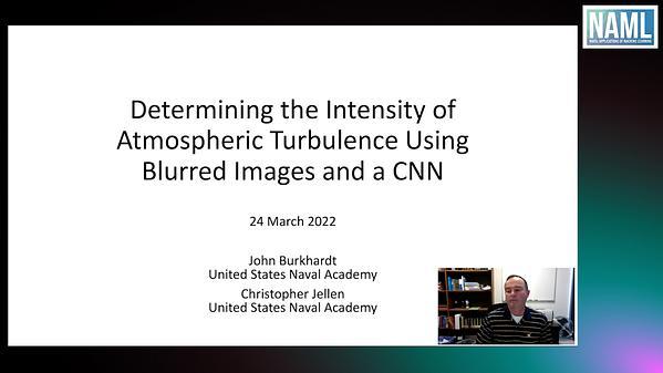 Determining the Intensity of Atmospheric Turbulence Using Blurred Images and a CNN