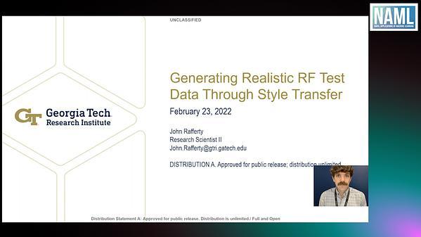 Generating Realistic RF Test Data Through Style Transfer