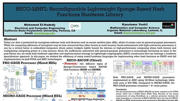 RECO-LSHFL: Reconfigurable LightweightSponge-Based Hash Functions Hardware Library