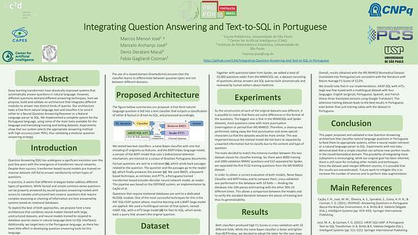 Integrating Question Answering and Text-to-SQL in Portuguese