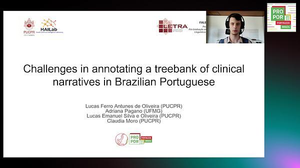 Challenges in annotating a treebank of clinical narratives in Brazilian Portuguese