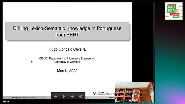 Drilling Lexico-Semantic Knowledge in Portuguese from BERT