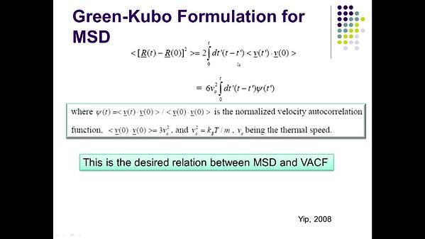 Molecular Dynamics MOOC 11.2.2. Transport Coefficients