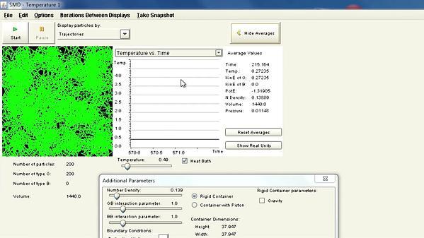 Molecular Dynamics MOOC 2.1.4. Calculating Properties with VMDL