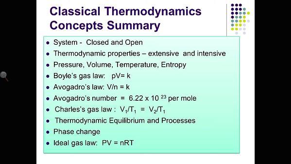 Molecular Dynamics MOOC 3.1.1. Overview of MD and more Thermodynamics