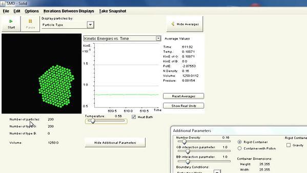 Molecular Dynamics MOOC 3.1.7. Entropy, Simulation with VMDL