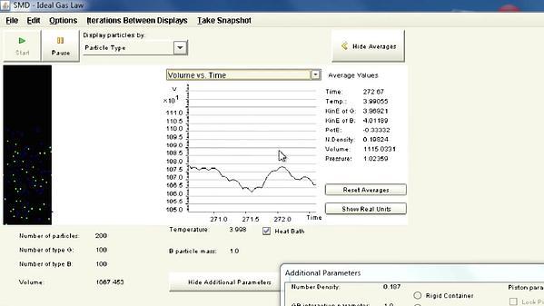 Molecular Dynamics MOOC 3.2.2. Isothermal and Isochoric Processes, Simulation with VMDL