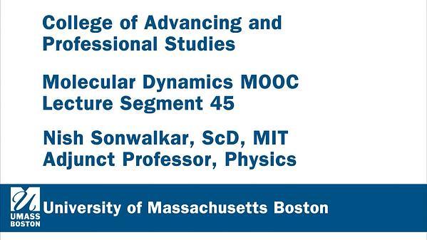 Molecular Dynamics MOOC 4.1.2. Additional Thermodynamic Ideas