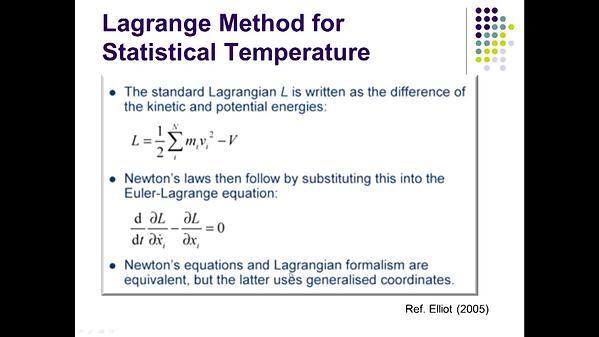 Molecular Dynamics MOOC 5.2.5. Statistical Mechanics for Ensemble 1