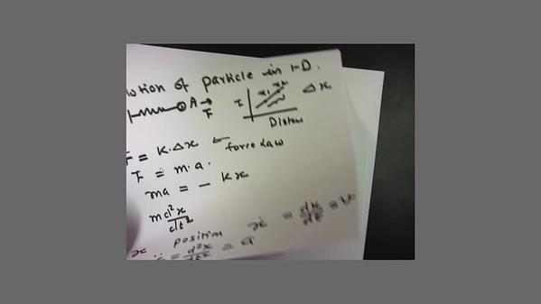 Molecular Dynamics MOOC 6.2.2. Simple Harmonic System