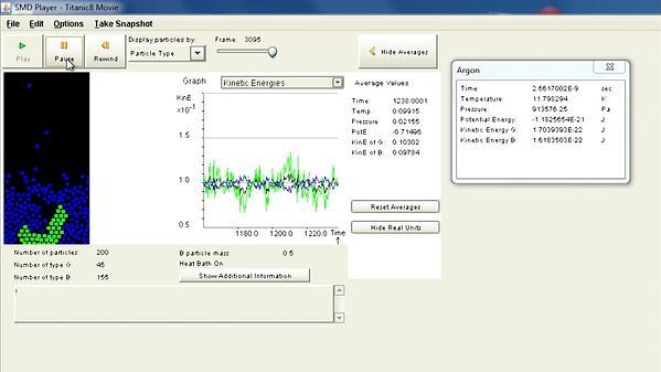 Molecular Dynamics MOOC 6.2.5. Titanic, VMDL Simulation