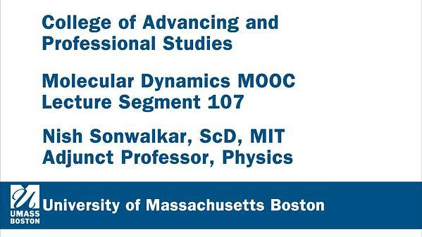 Molecular Dynamics MOOC 8.2.4. Temperature, VMDL Simulation