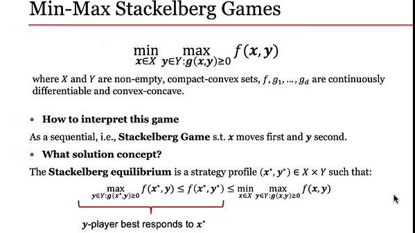 Robust No-Regret Learning in Min-Max Stackelberg Games