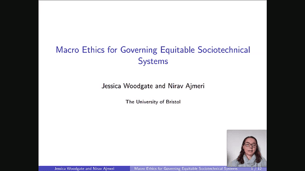 Macro Ethics for Governing Equitable Sociotechnical Systems
