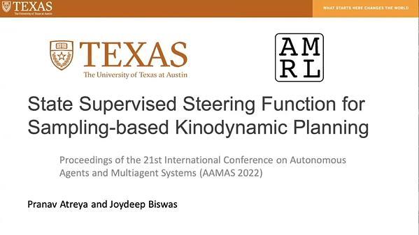 State Supervised Steering Function for Sampling-based Kinodynamic Planning