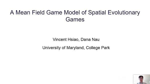 A Mean Field Game Model of Spatial Evolutionary Games