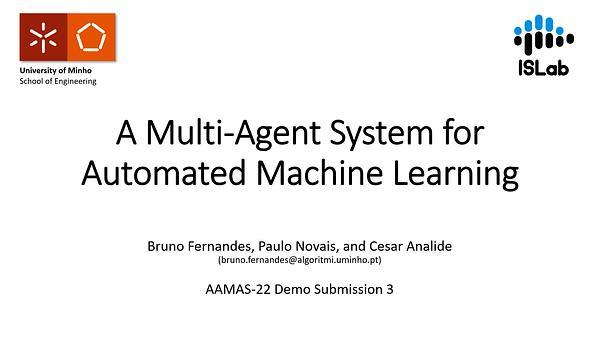 A Multi-Agent System for Automated Machine Learning