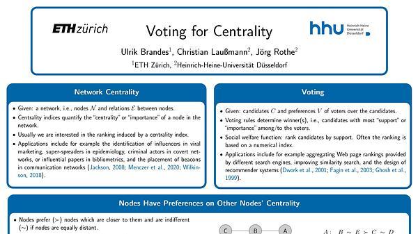 Voting for Centrality