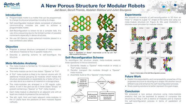 A New Porous Structure for Modular Robots